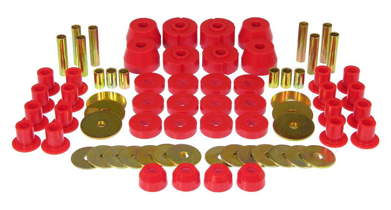 Prothane 4-2017 | 72-93 Dodge Ramcharger 4wd Total Kit - Red; 1972-1993