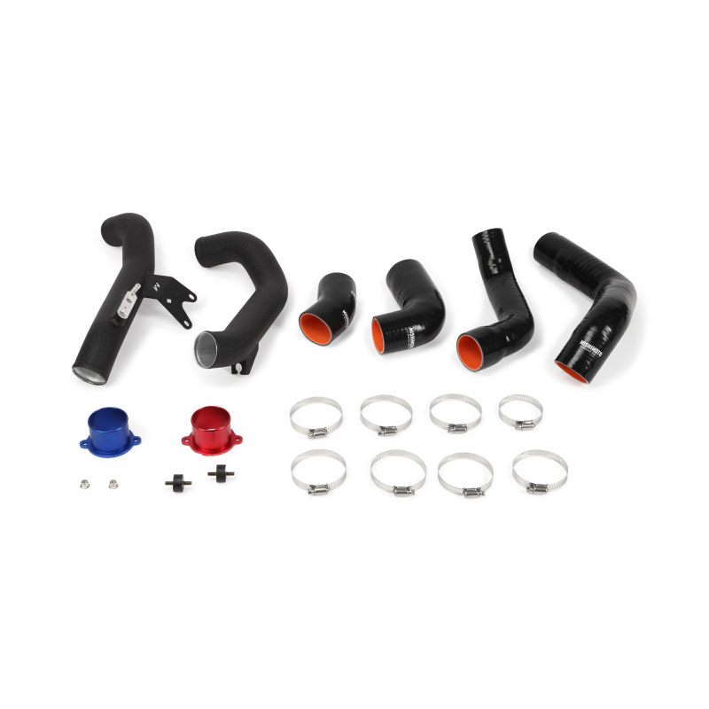 Mishimoto mmicp-civ-16kwbk | 2016+ Honda Civic 1.5T/Si Performance Intercooler Pipe Kit- Wrinkle Black; 2016-2020