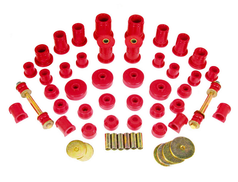 Prothane 18-2003 | 86-88 Toyota Truck 4wd Total Kit - Red; 1986-1988