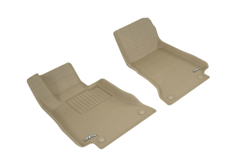 3D Maxpider l1mb10311502 | 3D MAXpider 2018-2020 Mercedes-Benz E-Class Coupe C238 Kagu 1st Row Floormat - Tan; 2018-2022