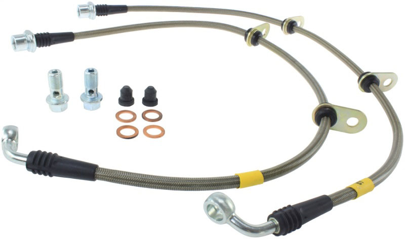 Stoptech 95044028 | StopTech 12-15 Scion IQ Stainless Steel Front Brake Lines; 2012-2015