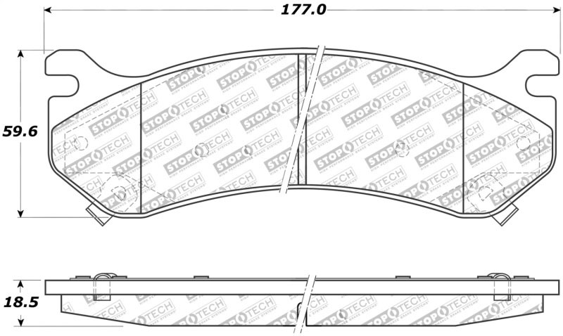 Stoptech 308.07850 | StopTech Street Brake Pads GMC Yukon, Front; 2000-2006