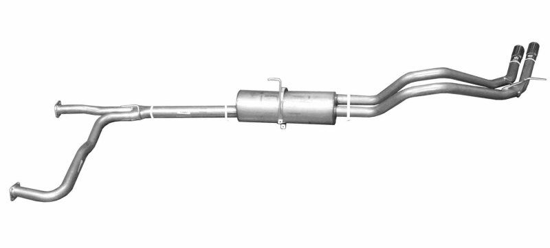 Gibson 68300 | 04-10 Nissan Titan LE 5.6L 2.5in Cat-Back Dual Sport Exhaust - Stainless; 2004-2010