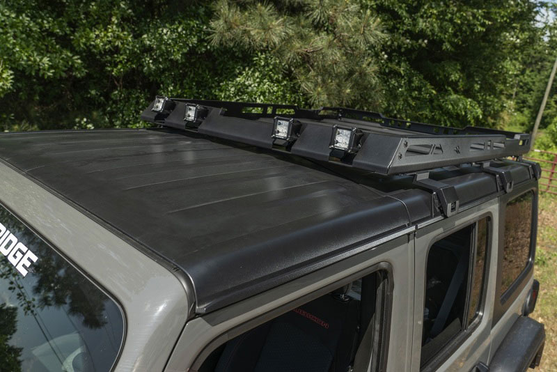 Rugged Ridge 11703.04 | Roof Rack with Basket 18-20 Jeep Wrangler JL 4Dr Hardtops; 2018-2024