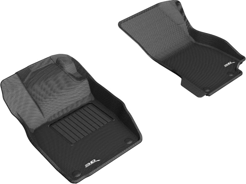 3D Maxpider l1ad05011509 | 3D MAXpider 2019-2020 Audi A8L Kagu 1st Row Floormat - Black; 2019-2022