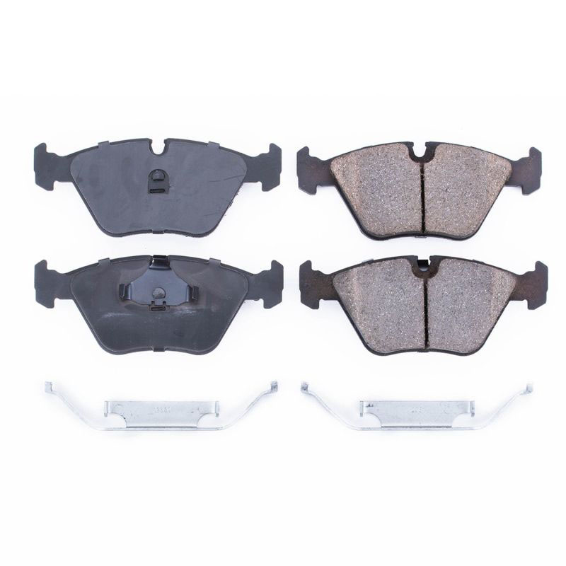 PowerStop 17394 | Power Stop 89-91 Audi 200 Front Z17 Evolution Ceramic Brake Pads w/Hardware; 1989-1991