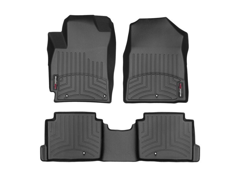 WeatherTech 4492512 | Weathertech 2017+ Hyundai Elantra Front & Rear Floorliners - Black; 2017-2023