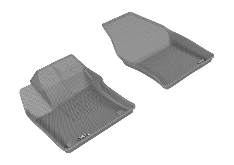 3D Maxpider l1ty20911501 | 3D MAXpider 2016-2020 Toyota Prius/Prius Prime Kagu 1st Row Floormat - Gray; 2016-2020