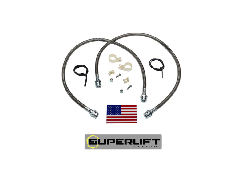 Superlift 91450 | 79-96 Toyota Pickup/4Runner w/ 3-7in Lift Kit (Pair) Bullet Proof Brake Hoses; 1979-1996