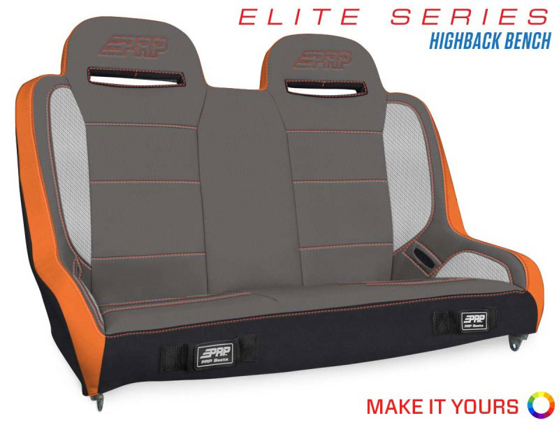 PRP Seats a9247 | PRPJeep Wrangler JKU/JLU Elite Series Suspension Bench Seat; 2007-2018