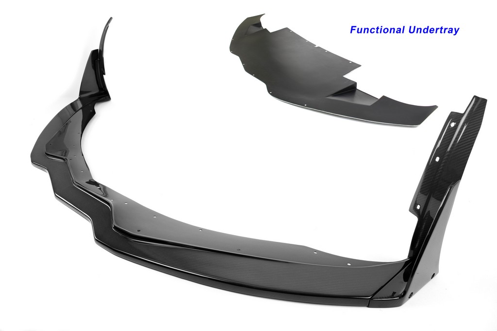 APR Performance FA-207028 | Corvette C7 Z06 Track Pack Front Air Dam / Splitter with Undertray Carbon Fiber; 2015-2019