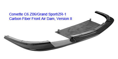 APR Performance FA-208026 | Corvette C6 Z06 Front Air Dam Version 2 Carbon Fiber ( Z06 / Grand Sport only); 2005-2013