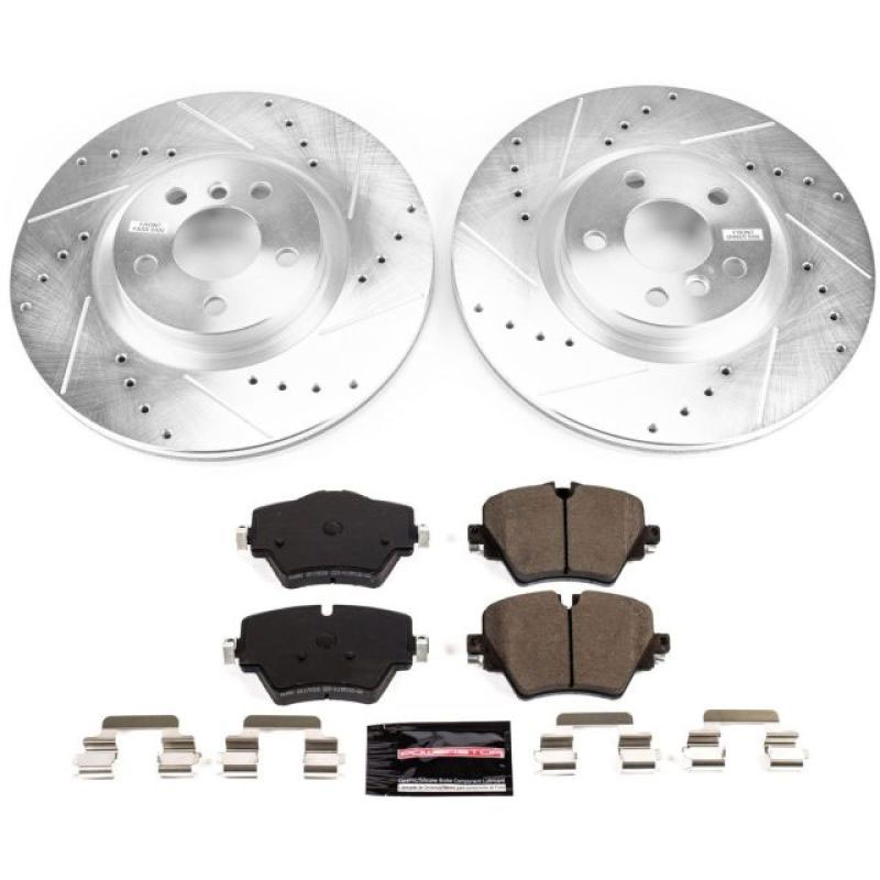 PowerStop k7888 | Power Stop 16-19 BMW X1 Front Z23 Evolution Sport Brake Kit; 2016-2019