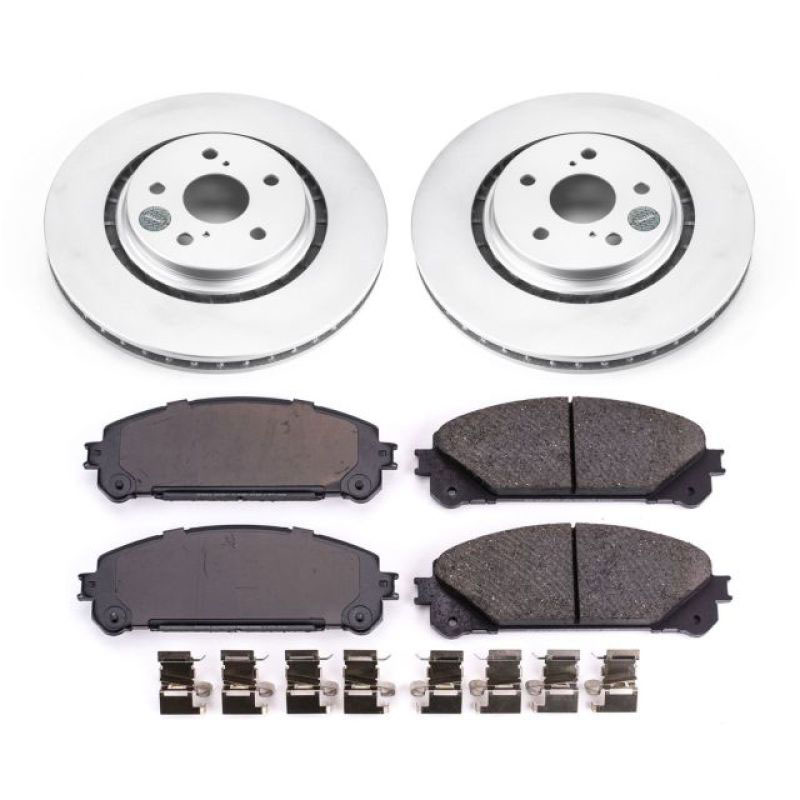 PowerStop crk7688 | Power Stop 16-18 Lexus RX350 Front Z17 Evolution Geomet Coated Brake Kit; 2016-2018