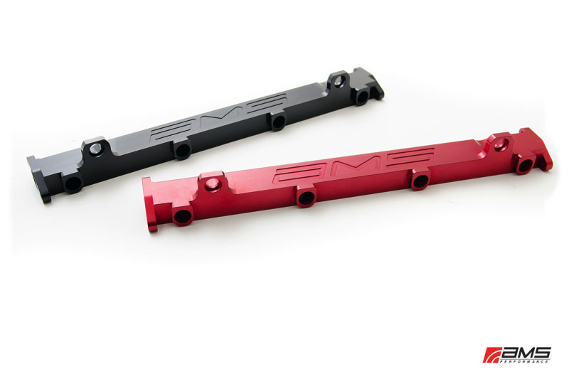 AMS ams.01.07.0102-1 | Performance 03-07 Misubishi EVO VIII/IX CNC Machined Aluminum Fuel Rail - Black; 2003-2007