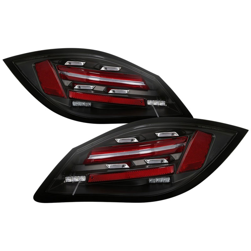 SPYDER 5086839 | Spyder Porsche 987 Cayman 06-08 / Boxster 09-12 LED Tail Lights - Sequential Signal - Black; 2006-2012