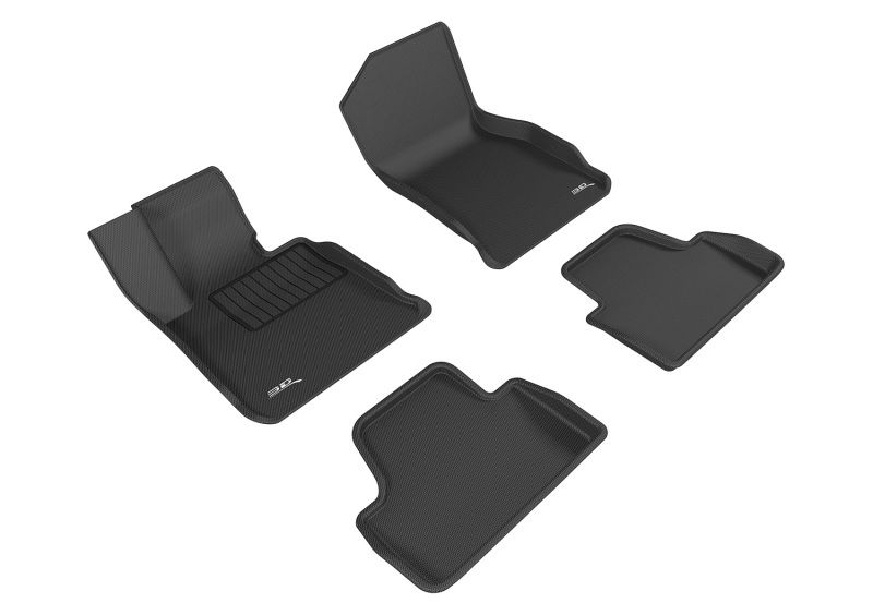 3D Maxpider l1bm06801509 | 3D MAXpider 14-20 BMW 4 Series Convertible (F33) RWD Kagu 1st & 2nd Row Floormat - Black; 2014-2020