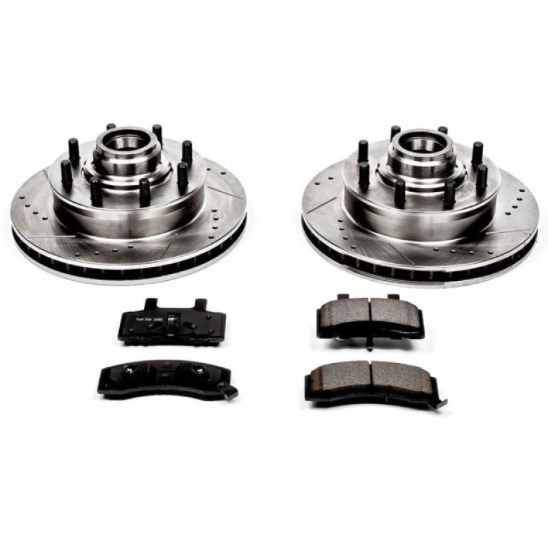 PowerStop k2947 | Power Stop 94-99 Chevrolet C1500 Suburban Front Z23 Evolution Sport Brake Kit; 1994-1999