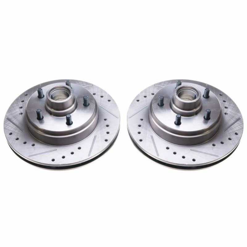 PowerStop ar8212xpr | Power Stop 86-89 Buick Electra Front Evolution Drilled & Slotted Rotors - Pair; 1986-1989