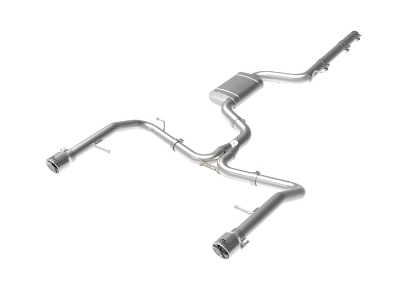 aFe 49-36432-p | afe 19-21 VW Jetta GLI (MKVII) L4-2.0L (t) MACH Force-Xp 304 SS Cat-Back Exhaust System Polished Tip; 2019-2021