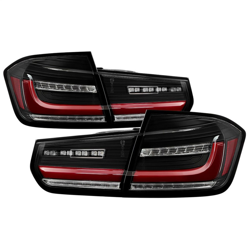 SPYDER 5088307 | Spyder BMW 3 Series F30 2012-2018 Full LED Tail Lights (ALT-YD-BMWF3012-SEQ-BK) - Black; 2012-2018