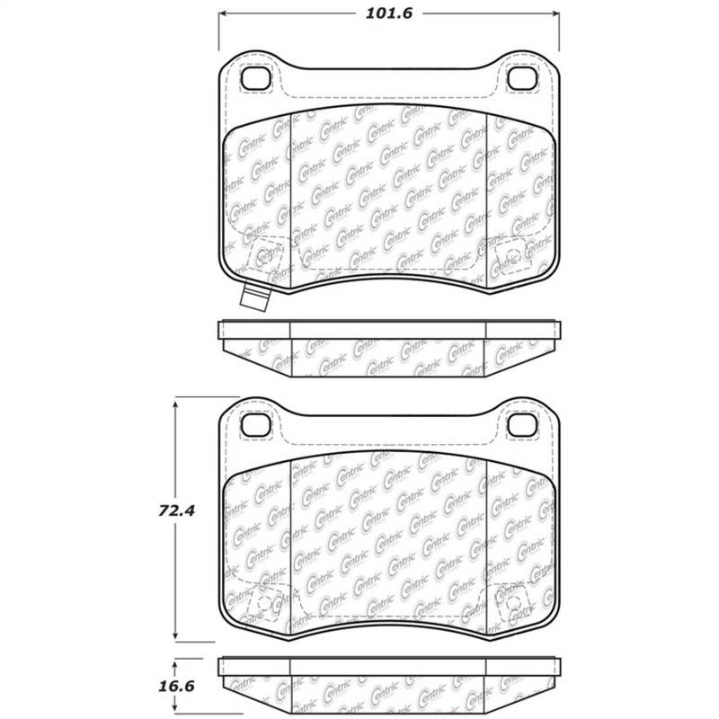 Stoptech 308.13660 | StopTech Street Brake Pads Lexus IS F, Rear; 2008-2014