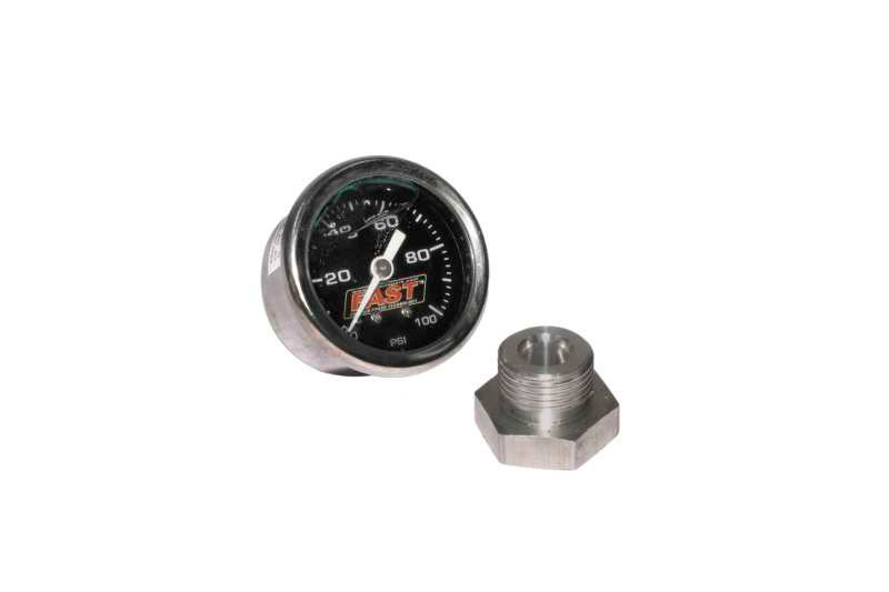 FAST 54027 | LSX/LSXR/LSXRT 0-100 PSI EFI Fuel Pressure Gauge Kit; 1998-2002