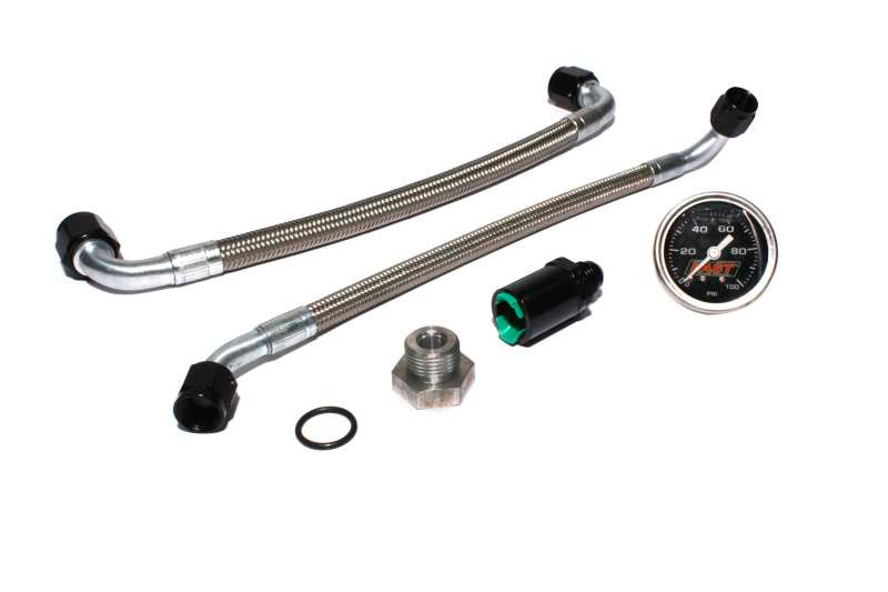 FAST 54028G-KIT | FAST LSX Fuel Line Conversion Kit w/ Fuel Pressure Gauge ("98-"02 LS1 F-Bodies w/ FAST Fuel Rails ); 1998-2002