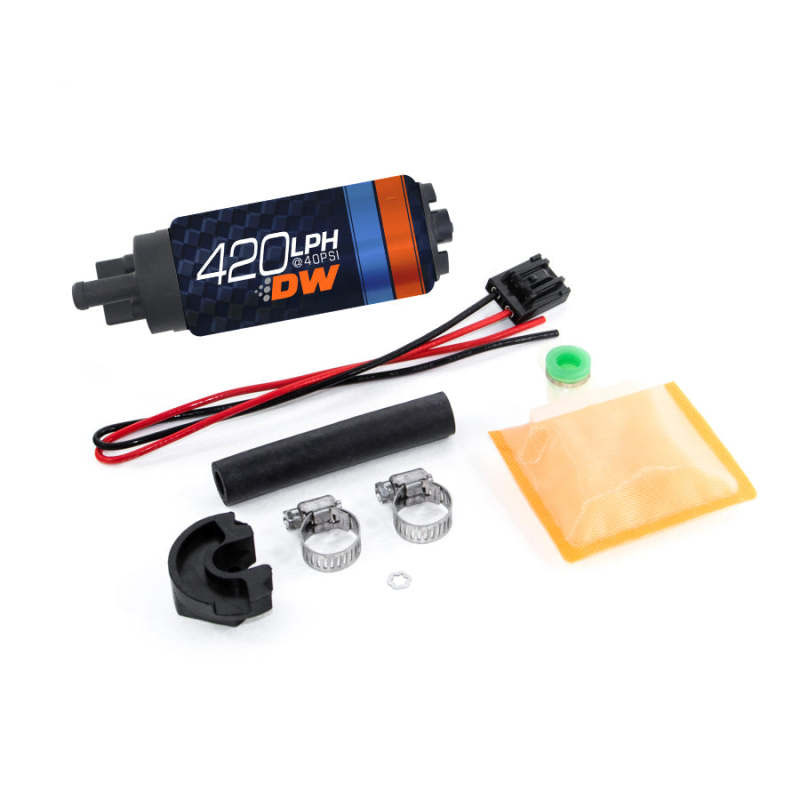 DeatschWerks 94210766 | Deatschwerks DW420 Series 420lph In-Tank Fuel Pump w/ Install Kit For 89-94 240SX; 1989-1994