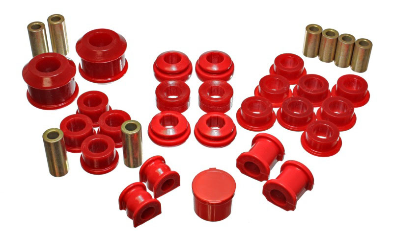 Energy Suspension 16.18111r | 02-04 Acura RSX (includes Type S) Red Hyper-Flex Master Bushing Set; 2002-2004