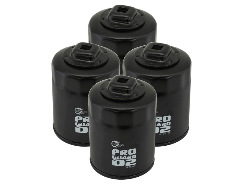 aFe 44-LF016-MB | Pro GUARD D2 Oil Filter 99-14 Nissan Trucks / 01-15 Honda Cars (4 Pack)