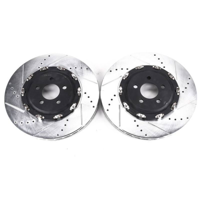 PowerStop ar83090xpr | Power Stop 15-19 Dodge Challenger Front Evolution Drilled & Slotted Rotors - Pair; 2015-2019