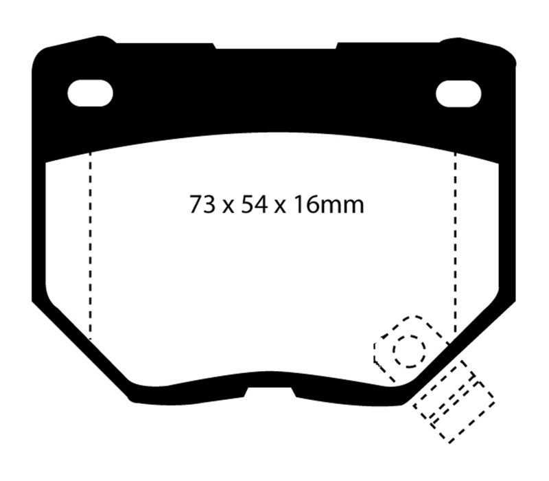 EBC dp5826ndx | 89-95 Nissan Skyline (R32) 2.6 Twin Turbo GT-R Bluestuff Rear Brake Pads; 1989-1995