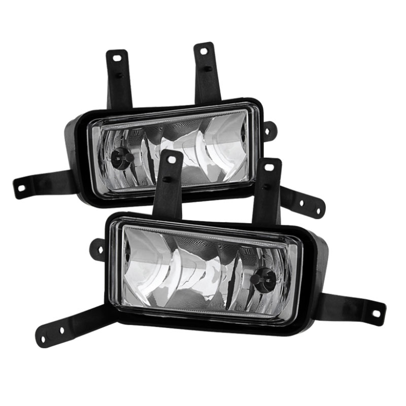 SPYDER 9031588 | Spyder Chevy Suburban Tahoe OEM Fog Lights W/Chrome trim Cover and Switch - Clear - (FL-CTAH15-C); 2015-2017