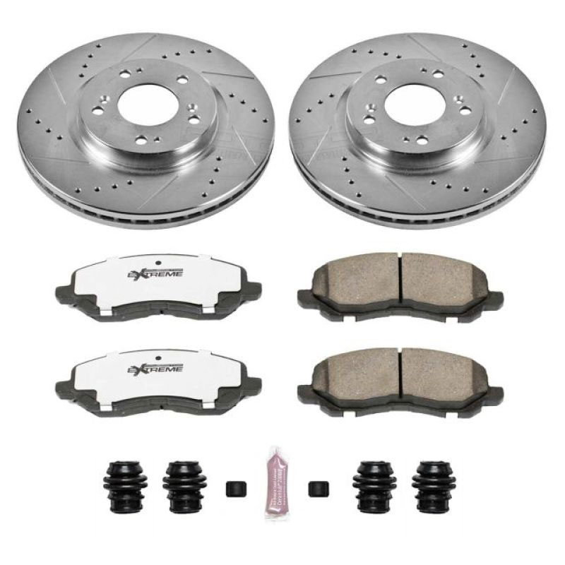 PowerStop k094-26 | Power Stop 06-12 Mitsubishi Eclipse Front Z26 Street Warrior Brake Kit; 2006-2012