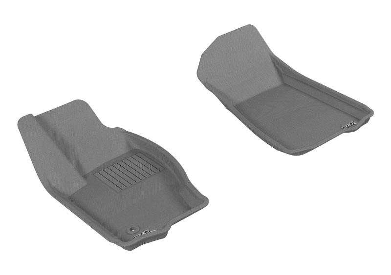 3D Maxpider l1jp00711501 | 3D MAXpider 2006-2010 Jeep Commander Kagu 1st Row Floormat - Gray; 2006-2010