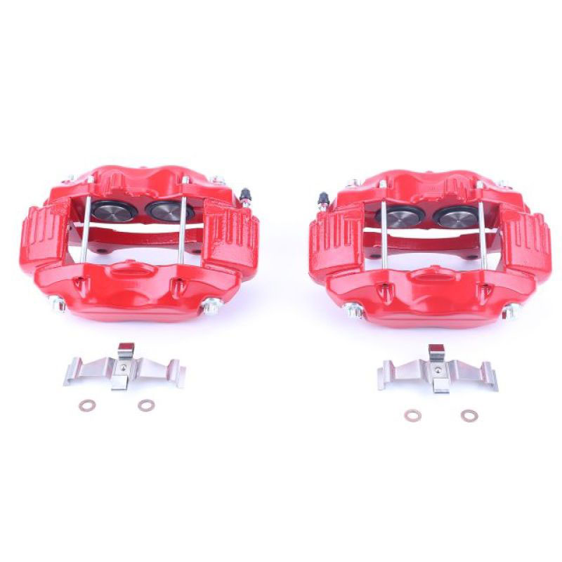 PowerStop s5086 | Power Stop 05-10 Chrysler 300 Front Red Calipers w/o Brackets - Pair; 2005-2010