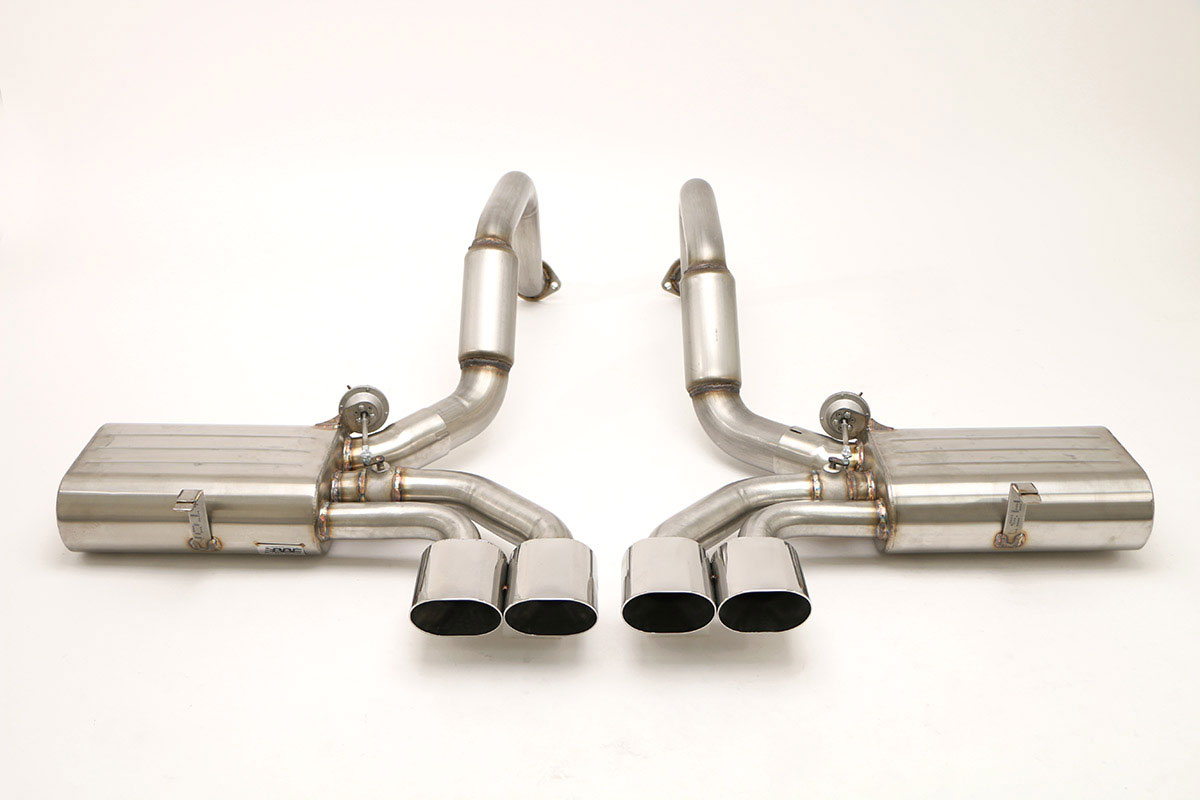 B&B Billy Boat Exhaust FCOR-0155 | Billy Boat B&B Chevrolet Corvette - C5 Fusion Quad Oval; 1997-2004