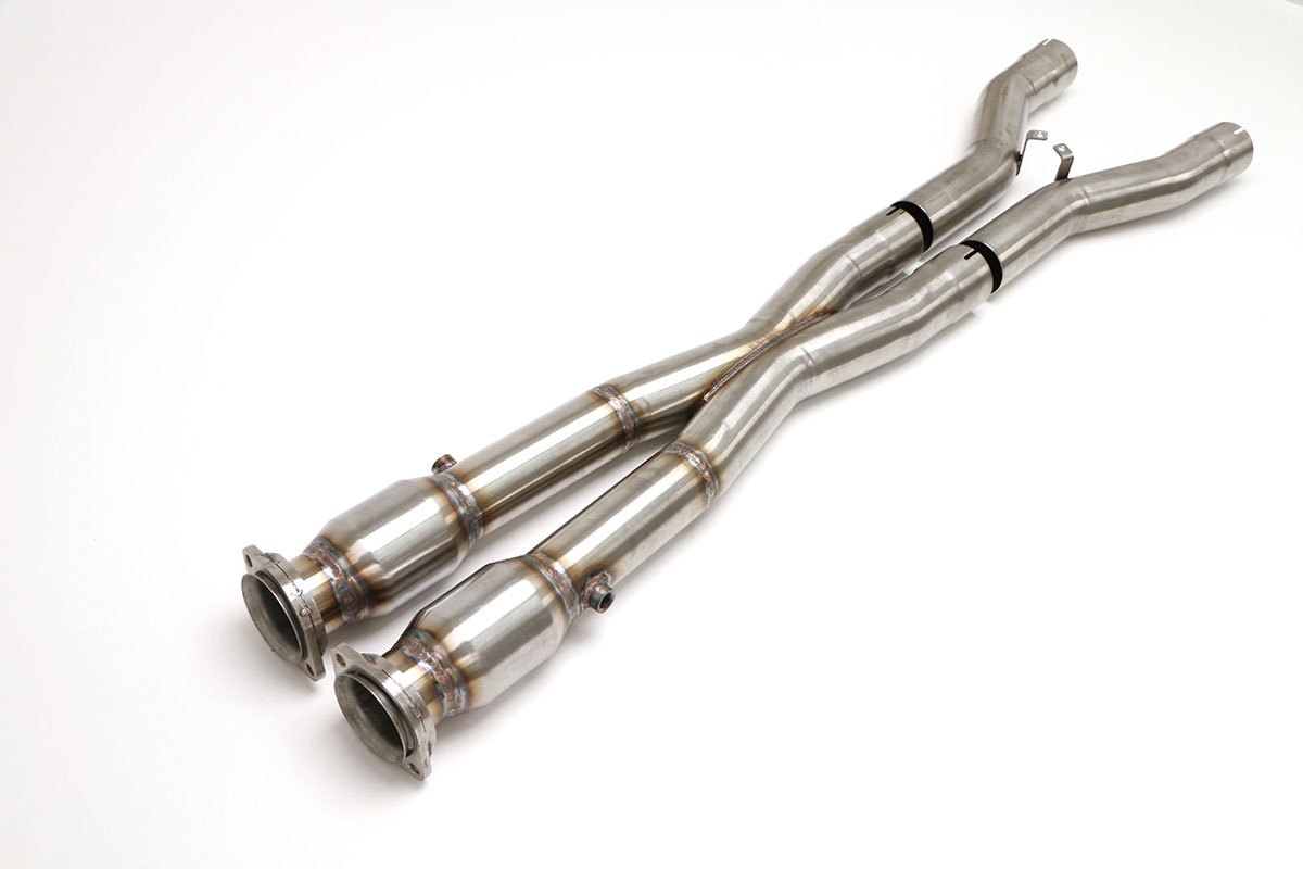 B&B Billy Boat Exhaust FCOR-0434 | Billy Boat B&B Corvette - C6 Z06/ZR1 X-Pipe w/Hi Flow Cats 3"; 2006-2013