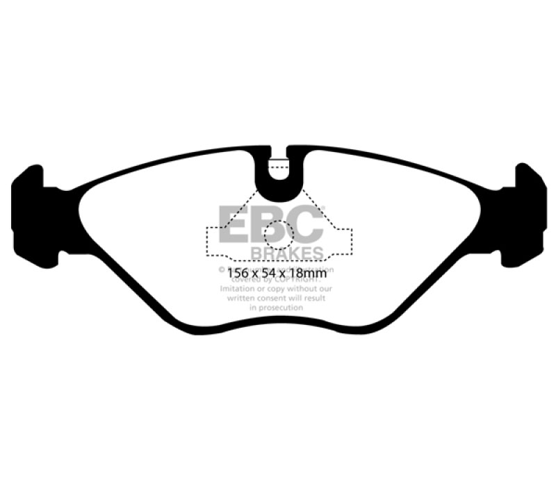 EBC dp2751 | 90-98 Saab 9000 2.0 Greenstuff Front Brake Pads; 1990-1998