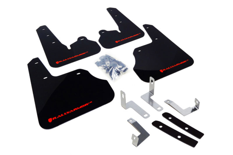 Rally Armor mf22-ur-blk/rd | 12+ Subaru Impreza 5dr Hatch/4dr Sedan UR Black Mud Flap w/ Red Logo; 2012-2015