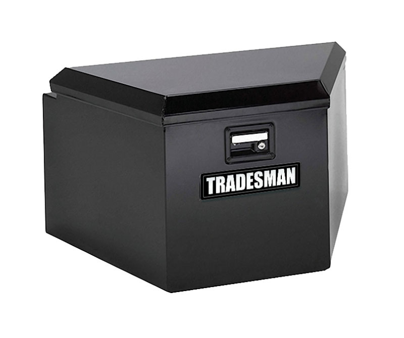 Tradesman 76234 | Steel Trailer Tongue Storage Box (21in.) - Black