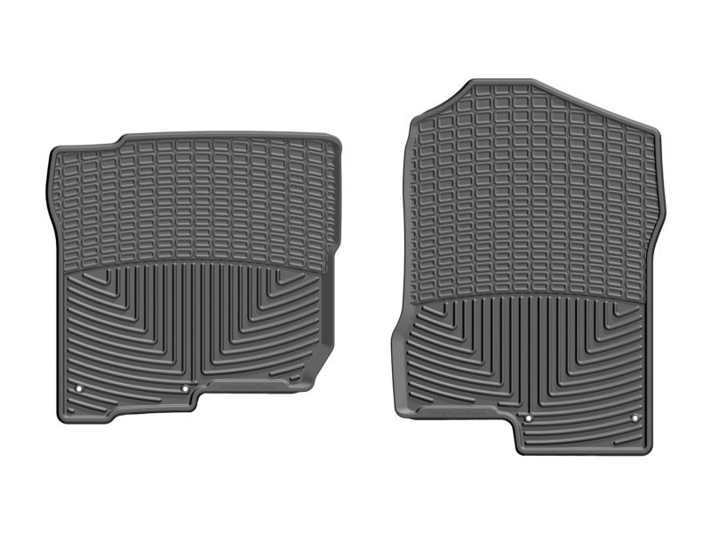 WeatherTech w455 | 2017+ Nissan Titan (Heating Vents Under Front Row Seats) Front Rubber Mats - Black; 2017-2023