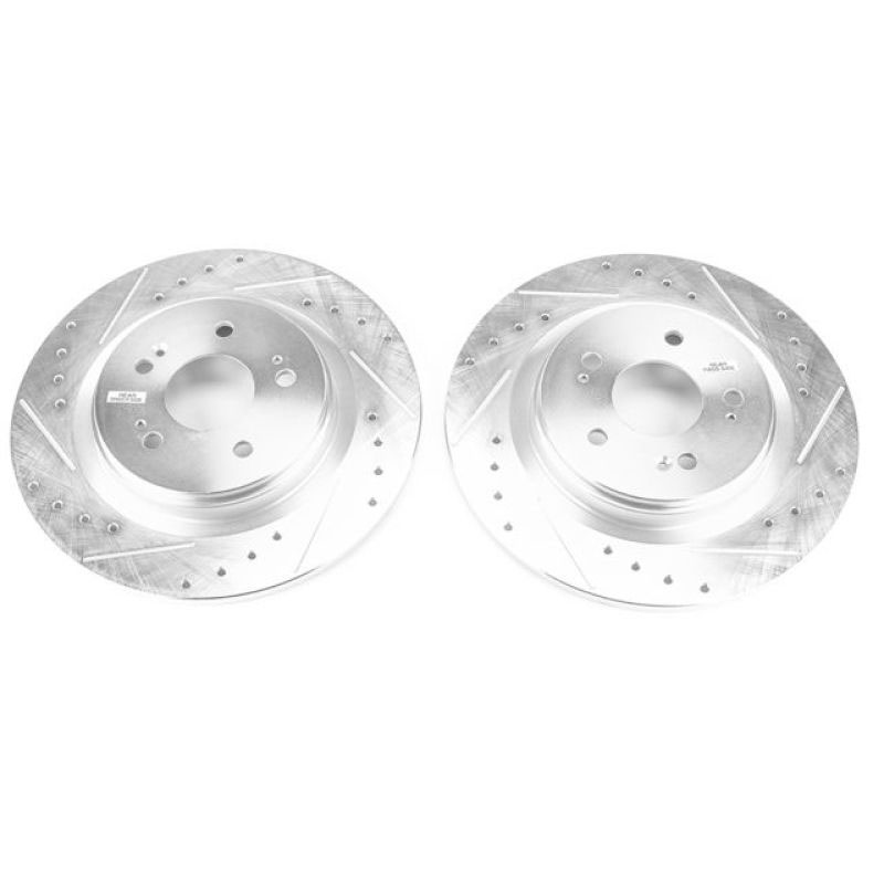 PowerStop jbr1756xpr | Power Stop 18-19 Honda Odyssey Rear Evolution Drilled & Slotted Rotors - Pair; 2018-2022