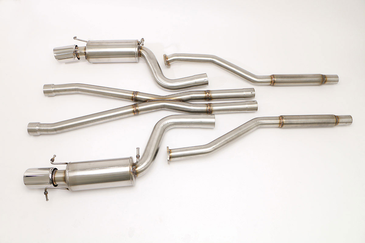 B&B Billy Boat Exhaust FDOM-0320 | Billy Boat B&B Cadillac CTS-V - CTS-V Sedan w/X-pipe; 2009-2013