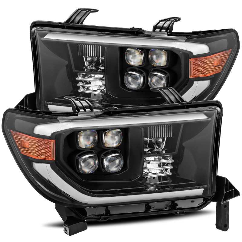 AlphaRex 880747 | 07-13 Toyota Sequoia (w/Lvl Adj) NOVA LED Proj Headlights Plank Alpha Blk w/Seq Signal/RDL; 2007-2013