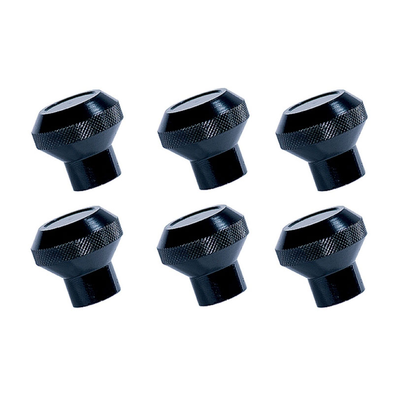 Rugged Ridge 11420.02 | Billet Aluminum Dash Knob Set Black 76-86 Jeep CJ; 1976-1986