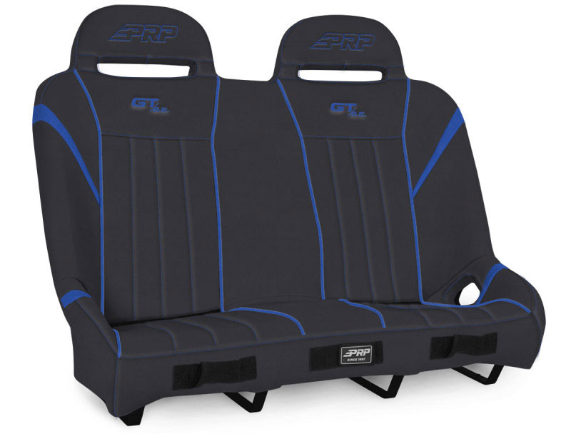 PRP Seats a60-v | PRP Polaris RZR GT/S.E. Suspension Bench- Black/Blue; 2014-2022