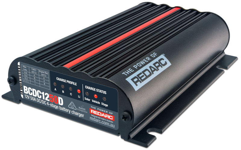 Redarc bcdc1250d | REDARC DC/DC 4-Stage In-Vehicle Battery Charger - 12V 50A; 2012-2012