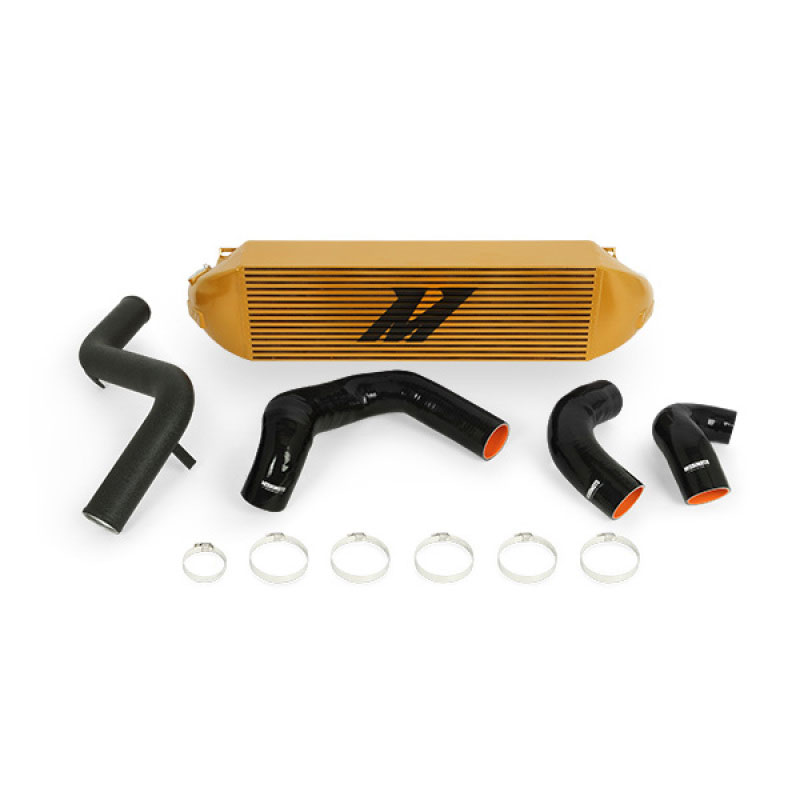 Mishimoto mmint-fost-13kbgd | 2013+ Ford Focus ST Gold Intercooler w/ Black Pipes; 2013-2020